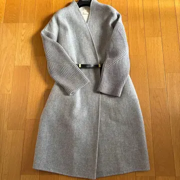 EPoca 그레이 롱 코트 벨트 포함 컨디션 최상