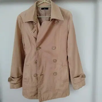 베이지 자켓 허리 벨트 포함