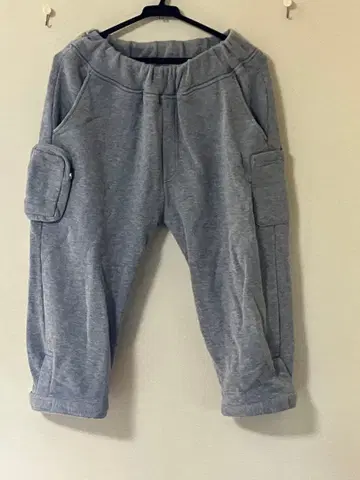 루프 휠러 그레이 스웨트 팬츠 7부 조거 팬츠