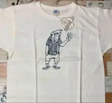 [ L ] 미사용품 웨어하우스 조니 라코 HELLO tee OFF