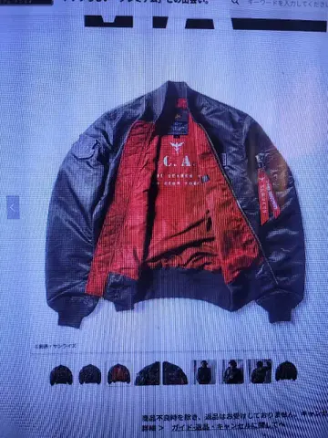 레어 STRICT-G ALPHA LIGHT MA-1 그레이 블랙 XL