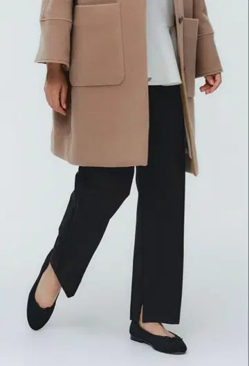 yori 누쿠누쿠 핸섬 팬츠 블랙 36