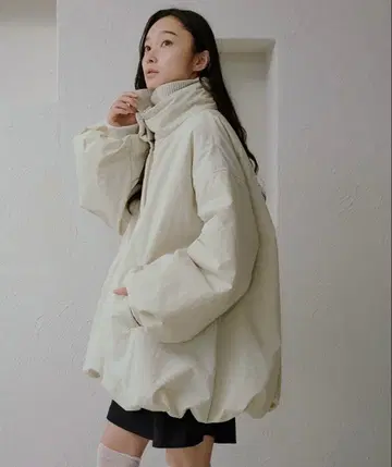 벌룬 충전솜 아우터