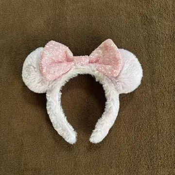 미니 귀 머리띠 핑크