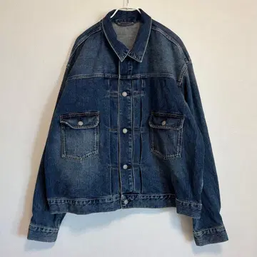 GU 지유 2nd 세컨드 데님 자켓 G 자켓 XL 네이비 파랑