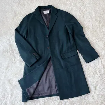 고품질 어반 리서치 도어스 체스터 코트 그린 M 울 코트