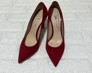 하자품 다이애나 빨간색 펌프스 25cm