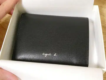 아네스베 지갑 이단 접이 블랙 agnes b