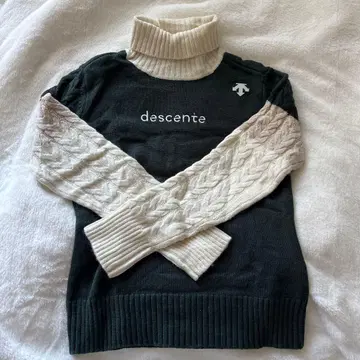 descente 터틀넥 스웨터