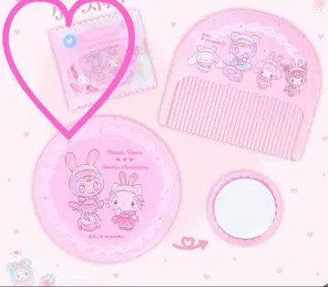 미사용 새상품 산리오 메조 피아노 거울 & 빗 세트