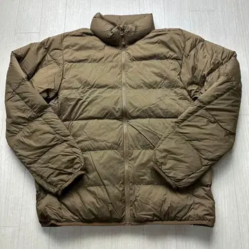 유니클로 울트라 라이트 다운 볼륨 자켓 L 오커