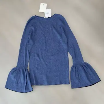 [새상품] IENA 이에나 라인 플레어 슬리브 니트 그레이