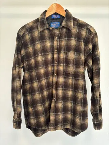 pendleton 울 셔츠 긴팔 체크 무늬