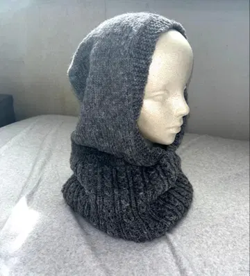 핸드메이드 후드 부착 넥워머 발라클라바