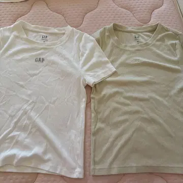 GAP 반팔 티셔츠 2장 세트 M 사이즈 화이트 베이지