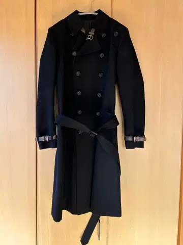 장 폴 고티에 레어 초커 포함 코트 가죽 블랙 사이즈 42