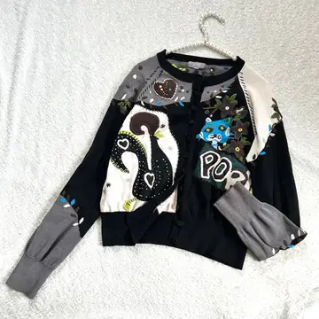 토쿠코 프리미어볼 자수 가디건 상의 9