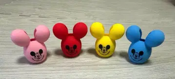 미키마우스 실리콘 캐릭터 4색 세트