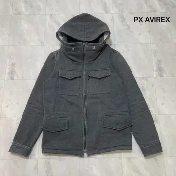 PX 아비렉스 지퍼 자켓 지퍼 후드티 밀리터리 아메카지