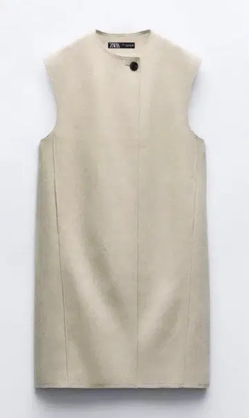 ZARA 롱 소프트 베스트 S 사이즈