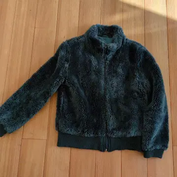 다크 그린 플리스 자켓