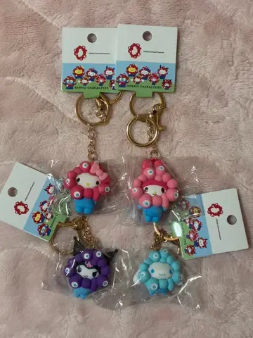 산리오 미야쿠미야쿠 키링 파스텔 노멀 4세트