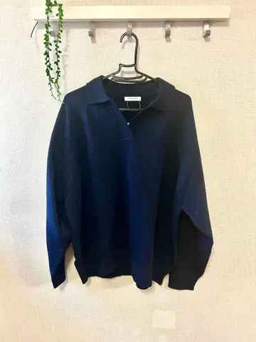 미사용 새상품 FREAK'S STORE 네이비 스키퍼 니트 긴팔