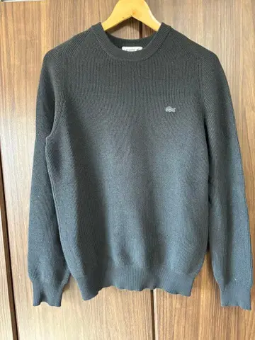 LACOSTE 울 니트 스웨터 US S 블랙