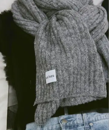 리브 니트 빅 스톨 / 대형 스톨 / 머플러