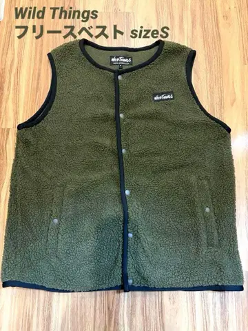 WILD THINGS 플리스 베스트 자켓 S 사이즈 올리브