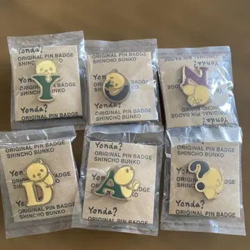 신조 문고 Yonda? 핀 배지 6개 세트