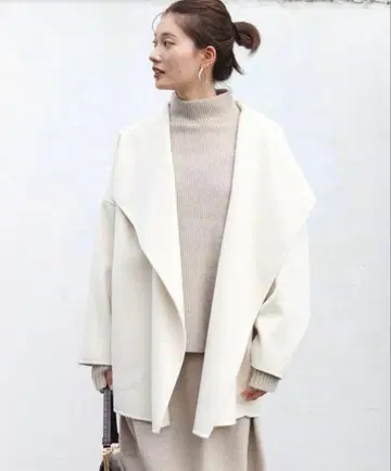 Plage 해밀턴 미들 코트 화이트 38