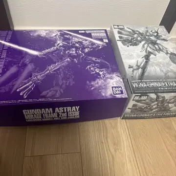 [ 미조립품 ] MG 건담 아스트레이 미라주 프레임 & RE 비기나기나