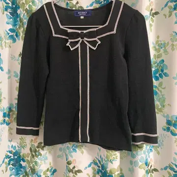 엠즈 그레이시 리본 티셔츠 블랙