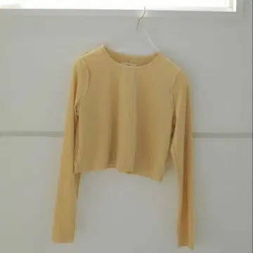 anuke Velour Short Tops 오렌지