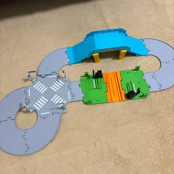 토미카 토미카타운 건널목 육교 교차로 도로 세트 미니카