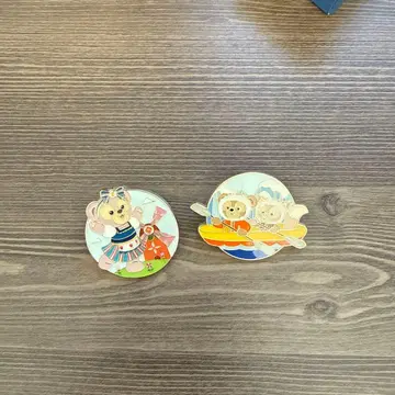 상하이 디즈니 한정판 더피 프렌즈 핀 배지