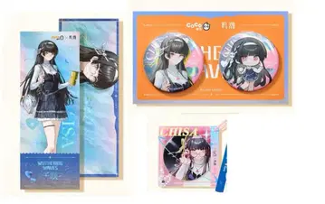 명조 천 4세트 캔뱃지 아크릴 키링 CoCo Bubble Tea 콜라보