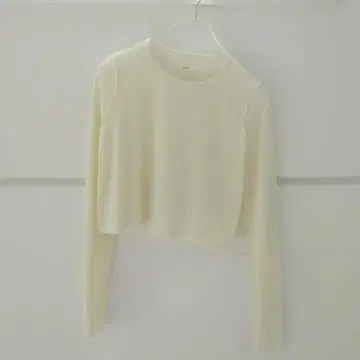 anuke 벨루어 쇼트 탑 아이보리