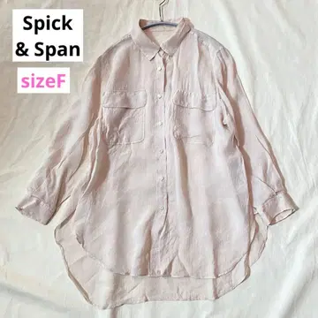 스픽 앤 스팬 Ra 시스루 셔츠 라미 레이온 아이보리 프리 사이즈