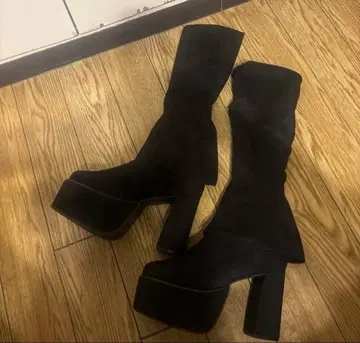 루즈 플레어 커버 부츠 M 사이즈