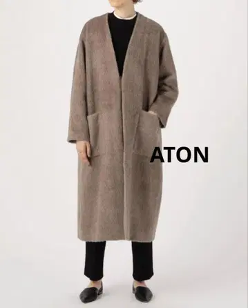 ATON x 투모로우랜드 알파카 울 롱 코트