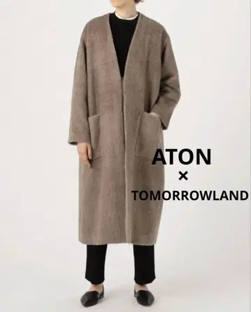 ATON x 투모로우랜드 알파카 울 롱 코트