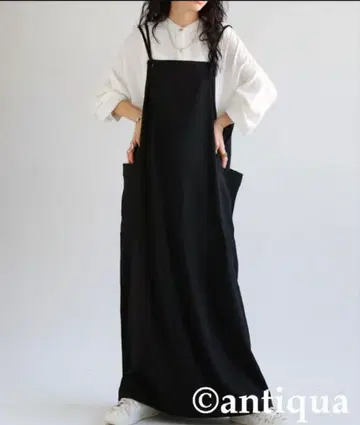 검은색 살로펫 오버롤