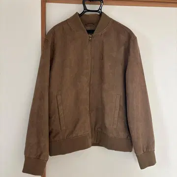 바나나리퍼블릭 브라운 스웨이드 집업 자켓