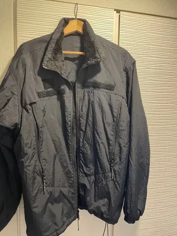 리버서블 LEVEL3 나일론 보아 플리스 블루종