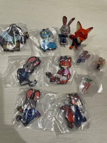 주토피아 가챠가챠 메지루시 키링