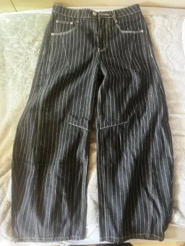 지저인 스트라이프 벌룬 데님 L2091