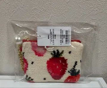 [택 포함 새상품] 스트로베리 도트 키&카드 파우치 페이