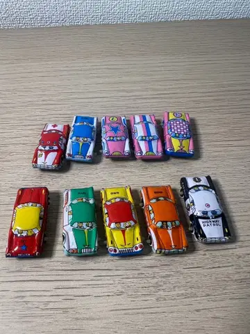 쇼와 레트로 양철 미니카 10대 세트